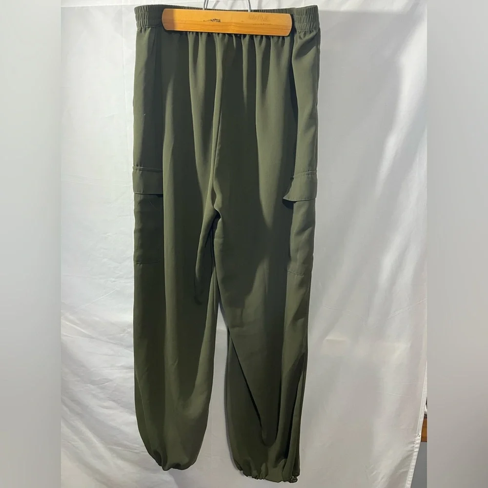 Modern Works Cargo Jogger Pants Bundle Lot 2 Size Large Olive Green Camo Utility - Picture 7 of 11